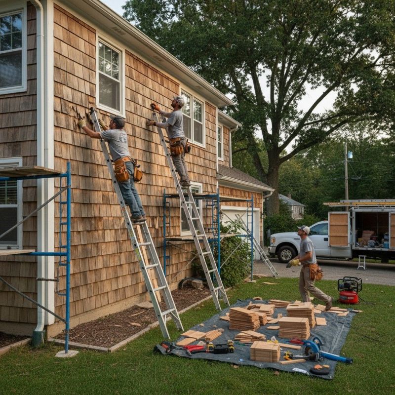 Wood Siding Service detail